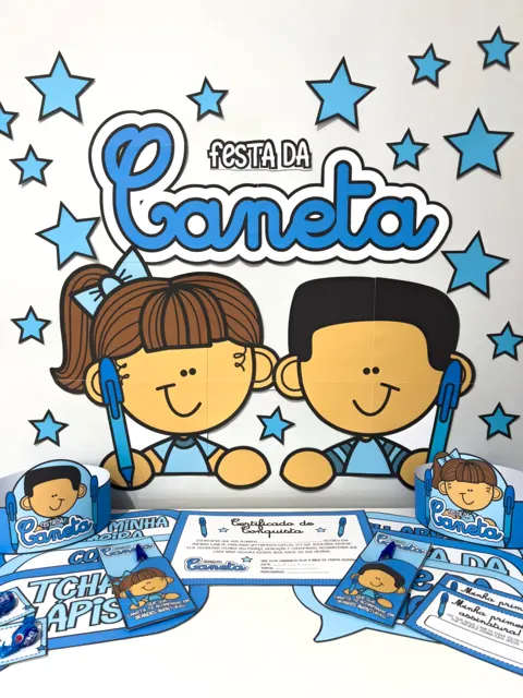 Festa da caneta — capa do material