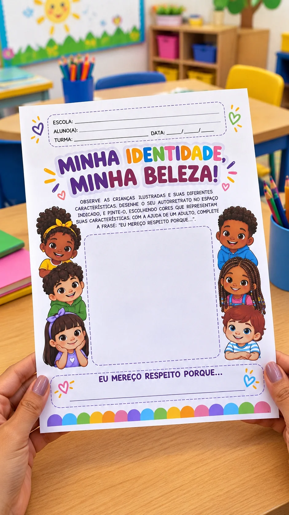 Ficha de Atividade: Trabalhando a Identidade - Educação Infantil — capa do material
