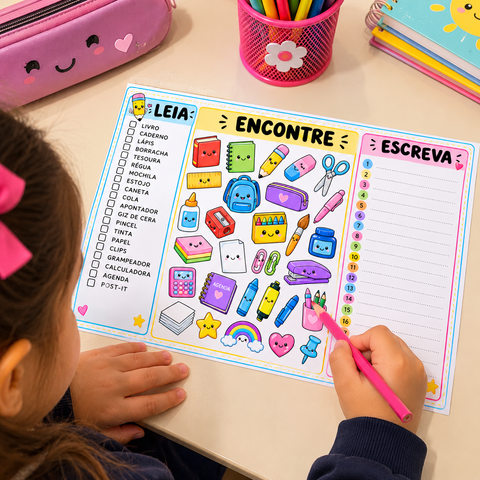 Fichas ATIVIDADE DE LEITURA — 1º ANO LEIA, ENCONTRE E ESCREVA — capa do material