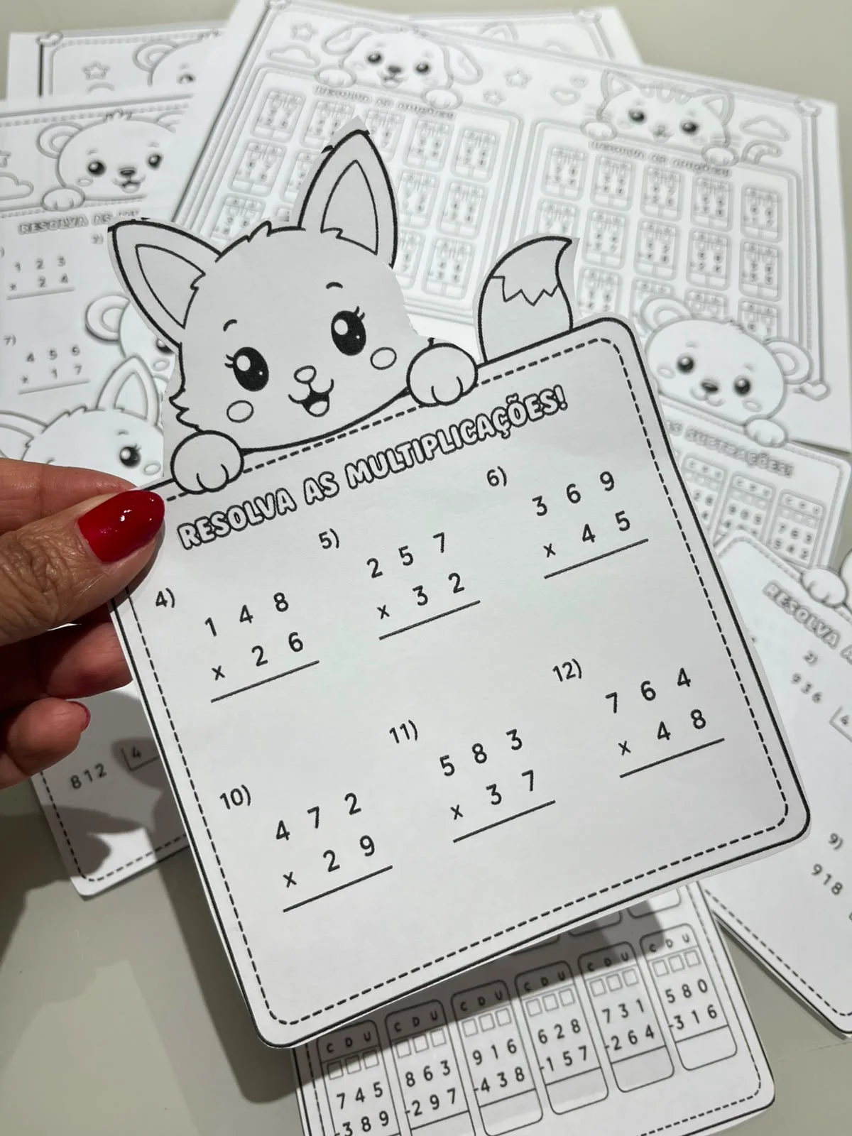 Fichas calculo mátematico – PDF para Imprimir | 5º ano — amostra 3: Para quem é indicado