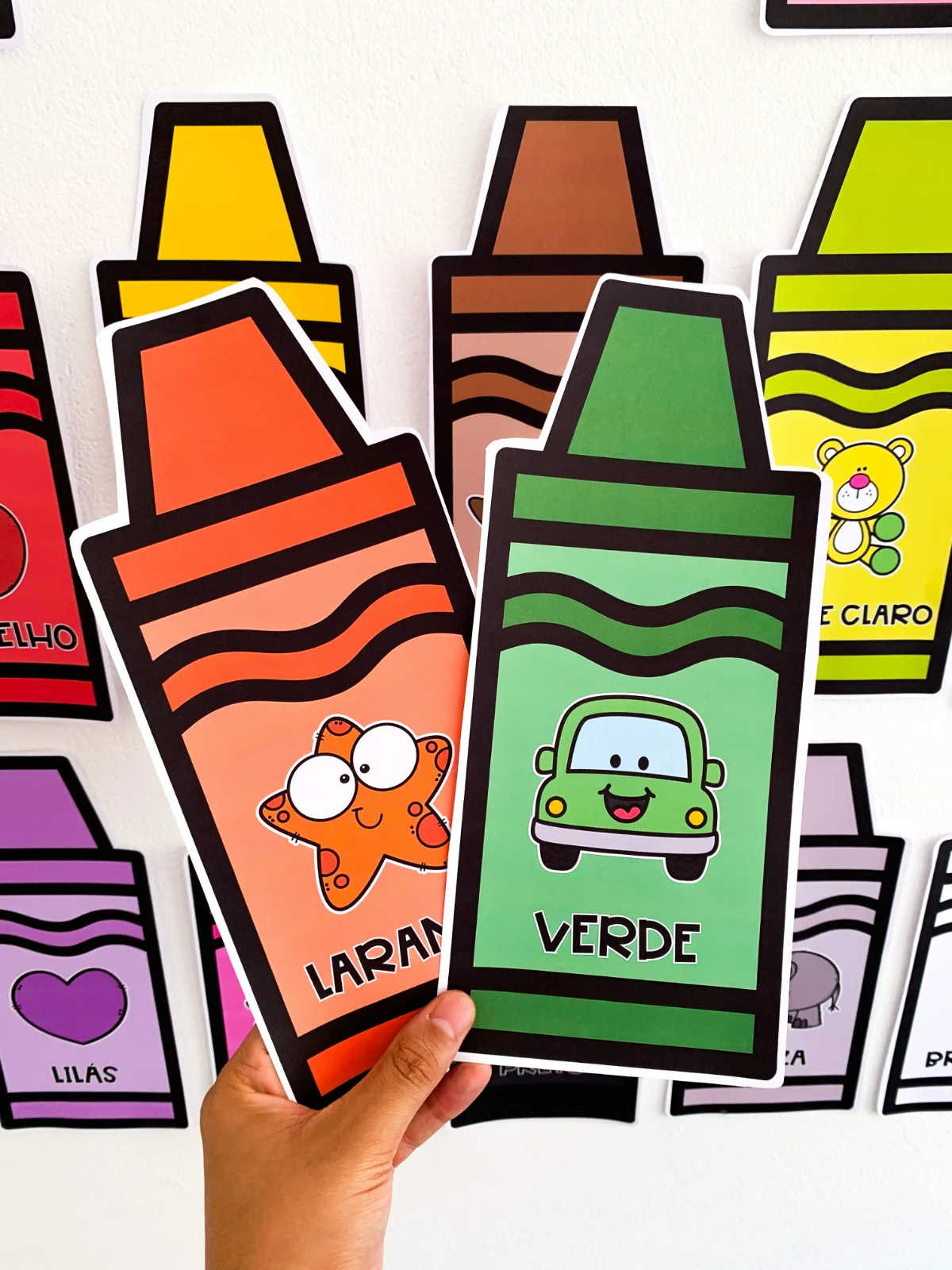 Fichas das Cores – Giz de Cera – PDF para Imprimir | Educação Infantil — amostra 2: Para quem é indicado