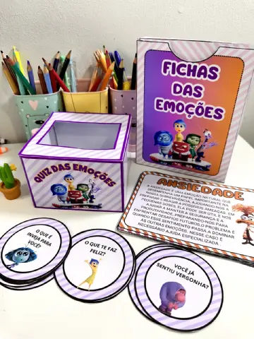 🌟Fichas das Emoções e Quiz de Perguntas — amostra 1: Descubra e Explore as Emoções com Nossas Fichas Explicativas e Quiz…