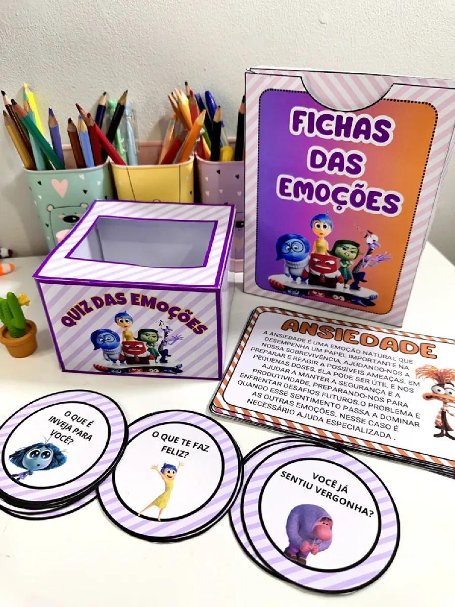 🌟Fichas das Emoções e Quiz de Perguntas — Alfabetização para Educação Infantil: Descubra e Explore as Emoções com Nossas…