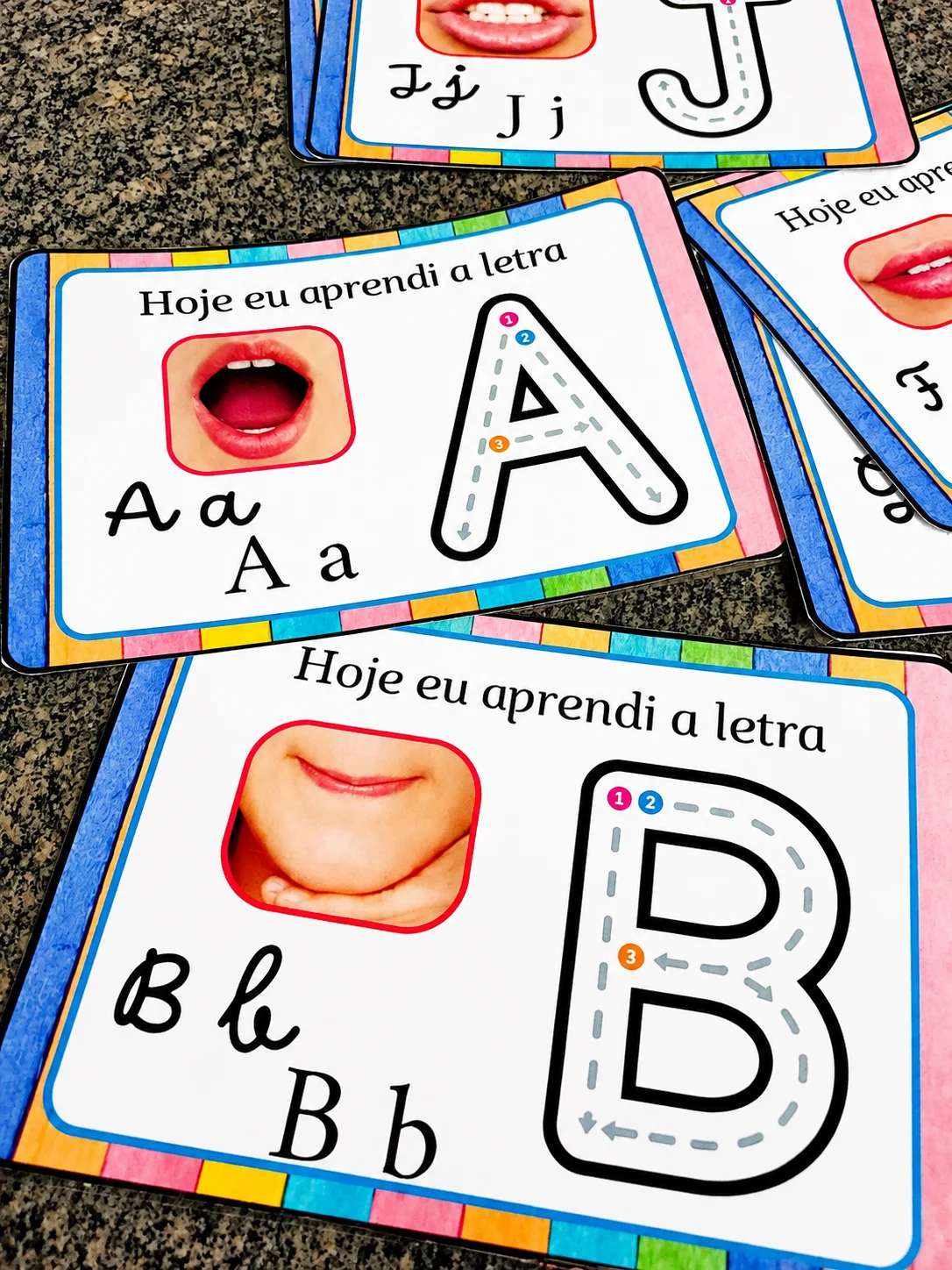 Fichas de Alfabetização – Letra do Dia /Recurso lúdico — Alfabetização para Educação Infantil: Fichas de Alfabetização –…