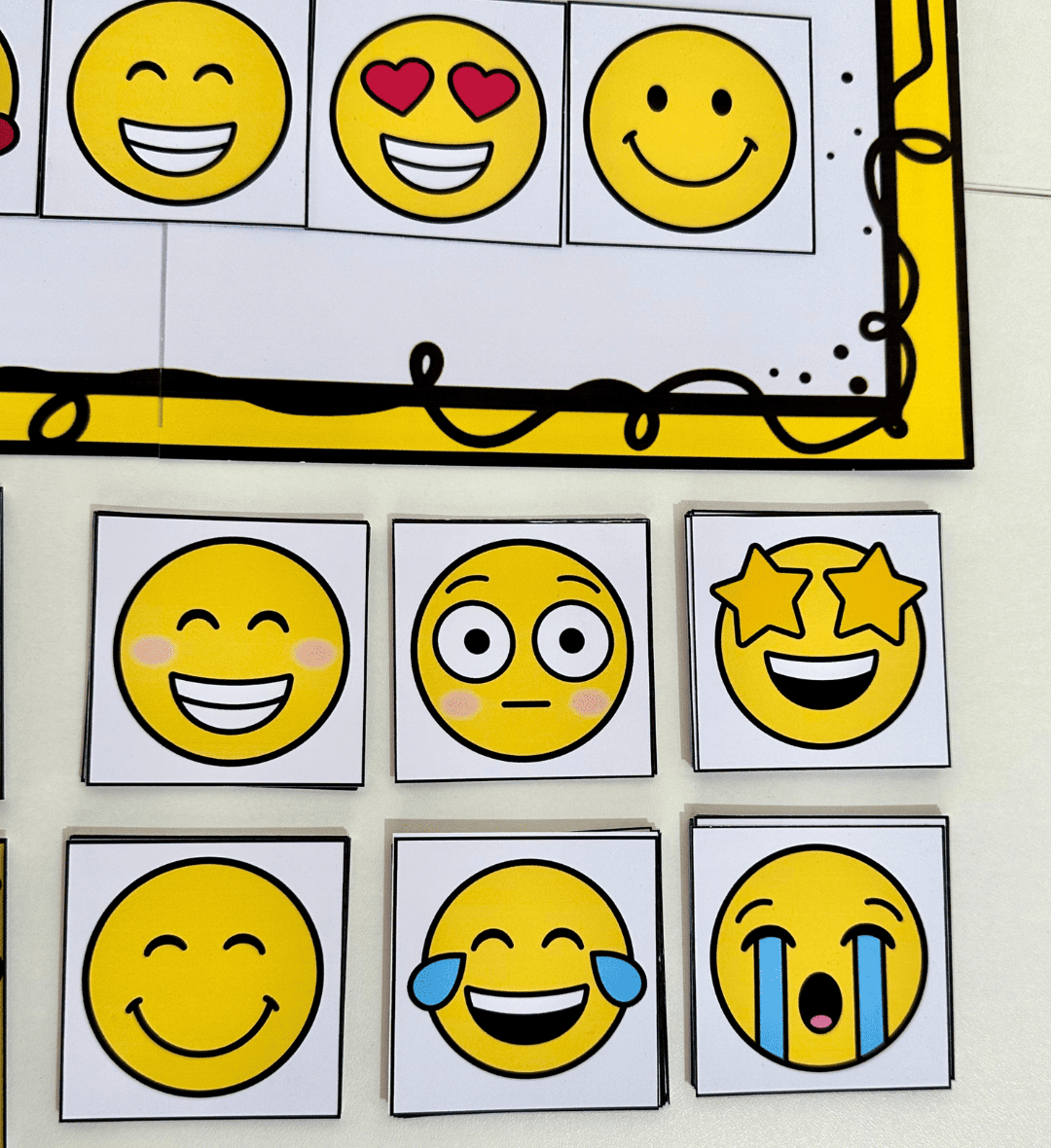 Fichas de emoções: Emojis Divertidos para Educação Especial — amostra 3: Como usar as fichas em sala de aula