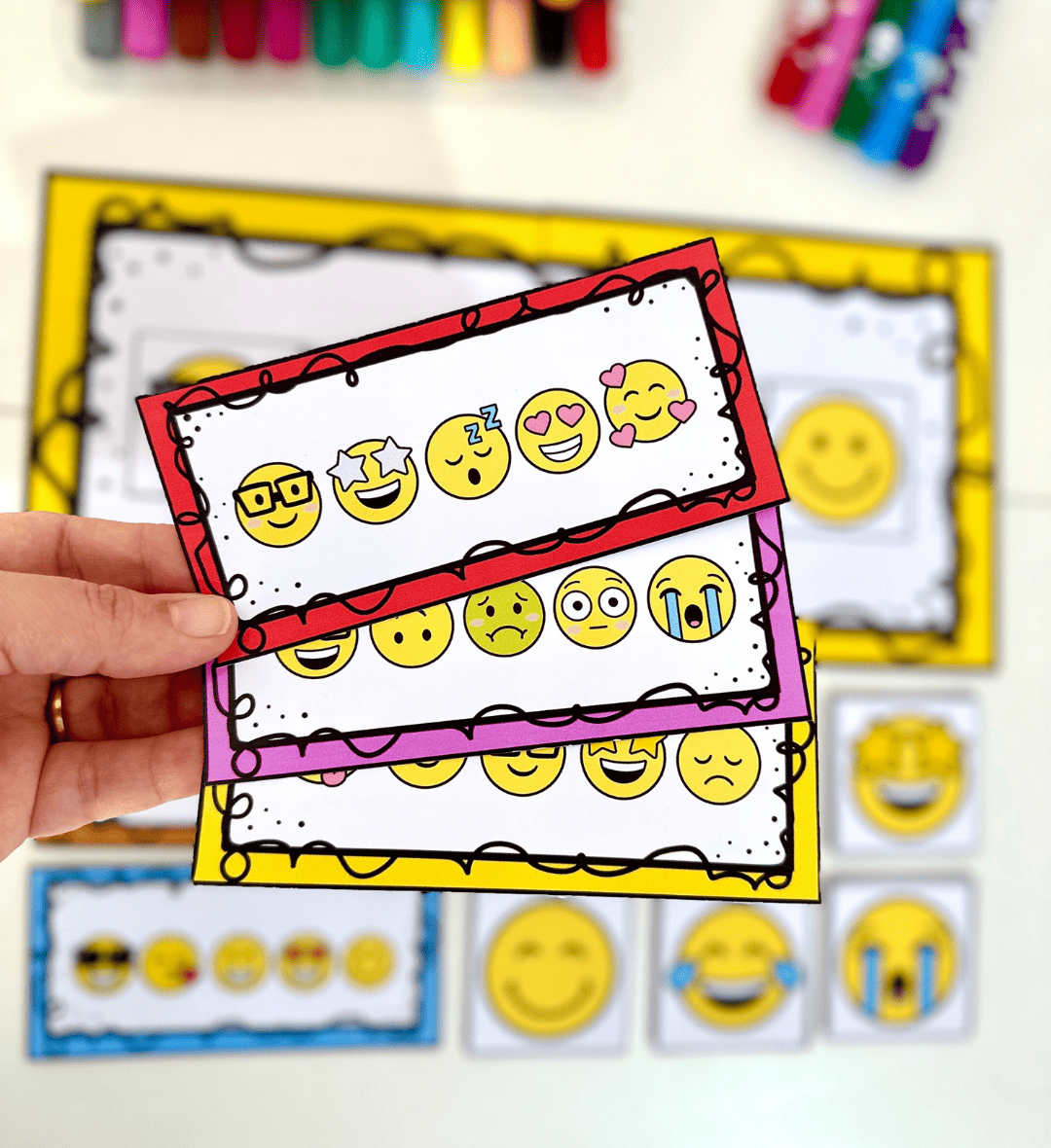 Fichas de emoções: Emojis Divertidos para Educação Especial — amostra 4: Para quem é indicado e quais objetivos pode apoiar
