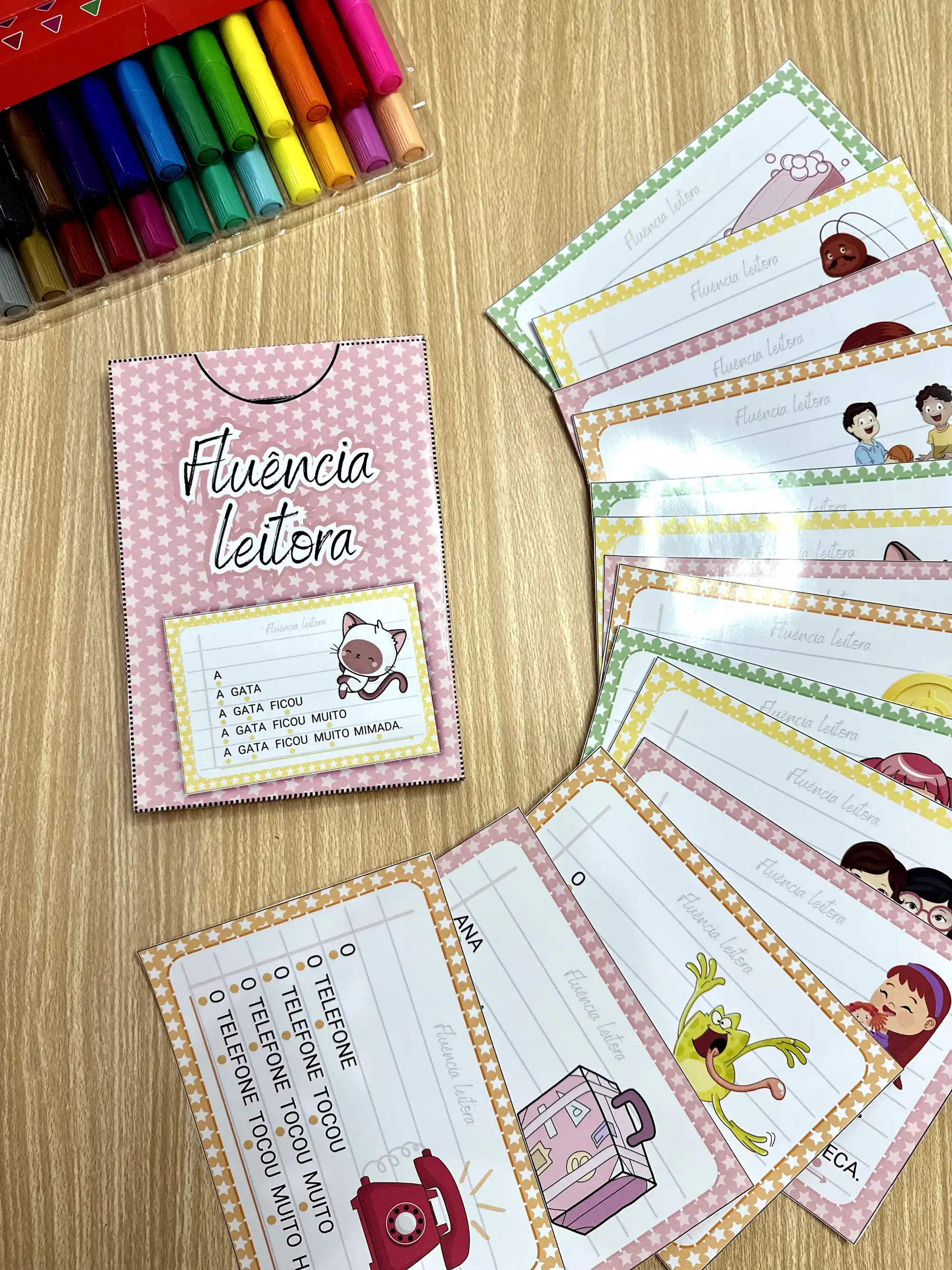 Fichas de fluência Leitora volume 1 em PDF — capa do material