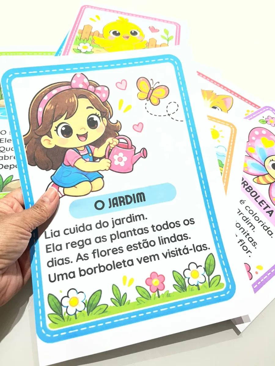 Fichas de Leitura - 1° ao 3°ano, alfabetização. — amostra 4: Apresentamos as Fichas de Leitura — Mini Textos, um recurso…