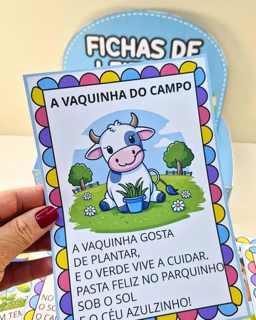 Fichas de Leitura – 60 Textos – PDF para Imprimir | Alfabetização — amostra 6: Este arquivo em PDF contém 37 páginas com 60…