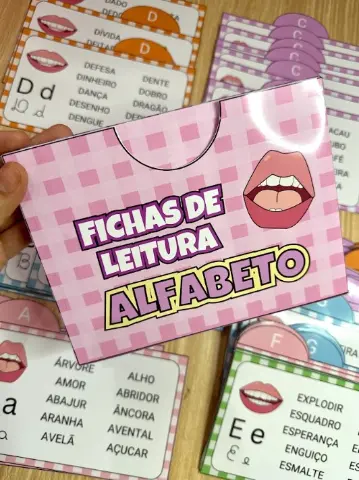 Fichas de Leitura Alfabeto: 109 Fichas para Alfabetização — capa do material