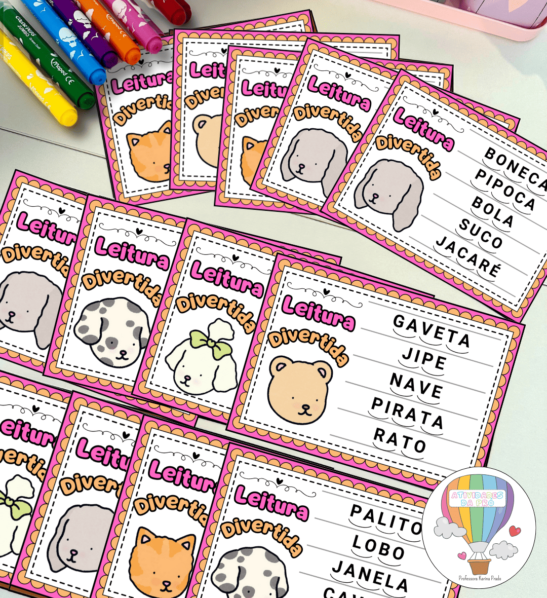 Fichas de leitura Bobbie Goods: palavras com sílabas simples — amostra 3: Como usar as fichas em sala de aula