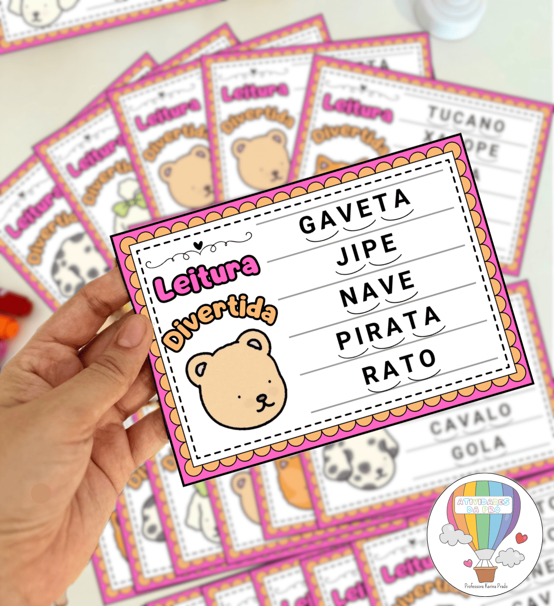 Fichas de leitura Bobbie Goods: palavras com sílabas simples — Alfabetização para Educação Infantil: Apoie os primeiros…