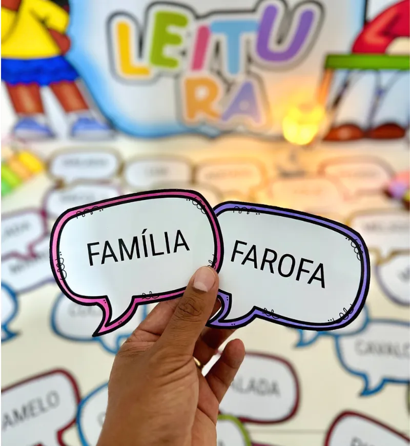 Fichas de leitura com sílabas simples | Hora da Leitura — amostra 3: Como usar as fichas em sala de aula