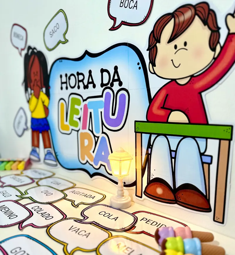 Fichas de leitura com sílabas simples | Hora da Leitura — amostra 6: Apoie os primeiros passos na alfabetização com 36…