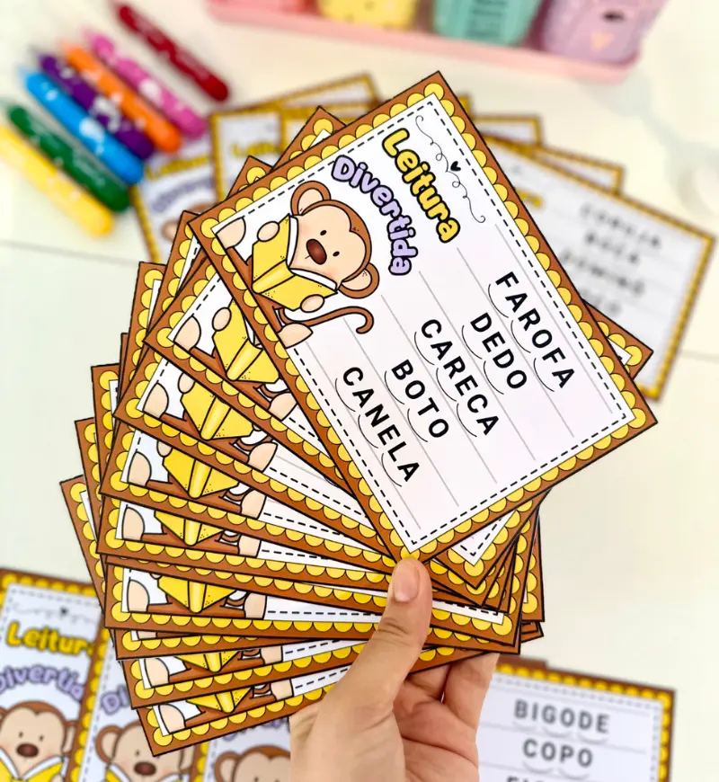 Fichas de leitura com sílabas simples para alfabetização — amostra 4: Para quem é indicado e quais habilidades trabalhar