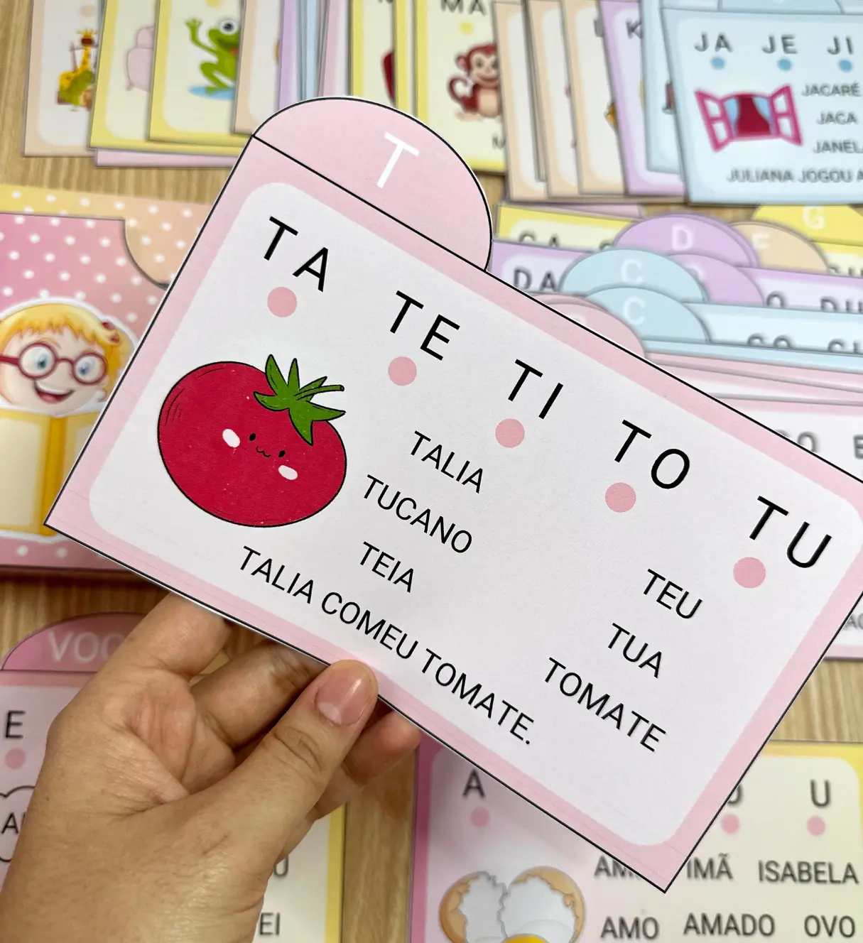 Fichas de leitura com sílabas simples para alfabetização — amostra 1: Fichas de leitura com sílabas simples para imprimir