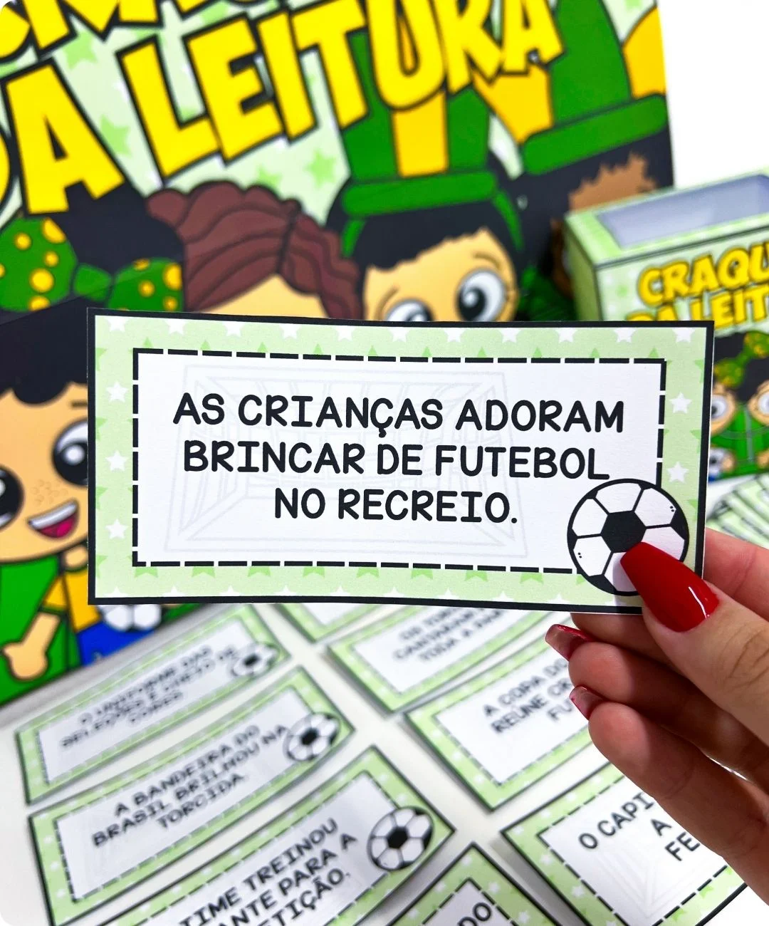 Fichas de leitura de futebol para imprimir – anos iniciais — amostra 2: Como aplicar com a turma