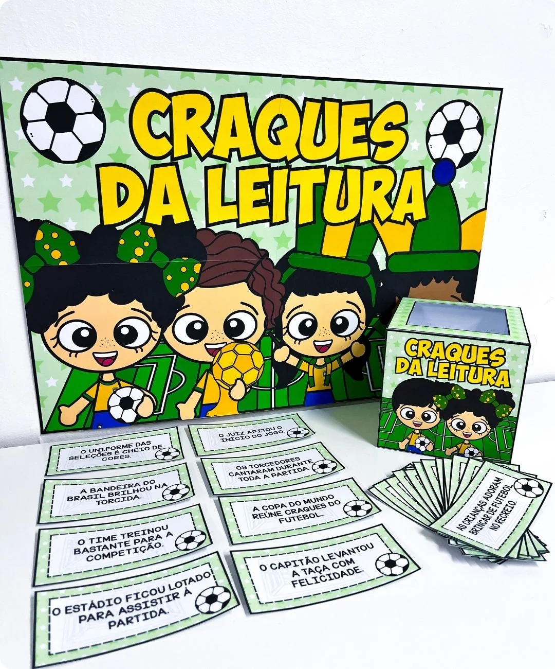 Fichas de leitura de futebol para imprimir – anos iniciais — capa do material