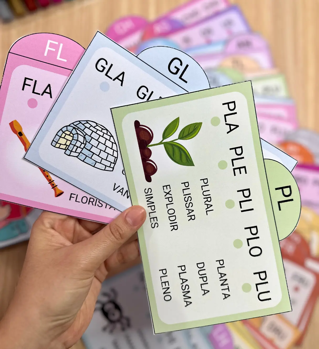 Fichas de leitura de sílabas complexas: 80 fichas para imprimir — Alfabetização para Educação Infantil: Apoie a…
