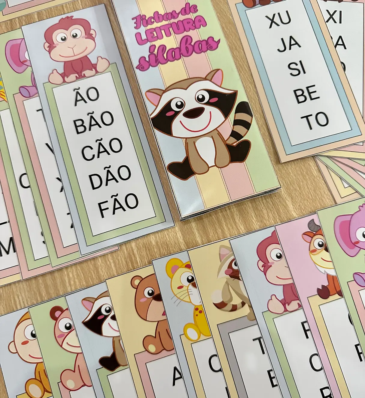 Fichas de Leitura de Sílabas Simples para Alfabetização — amostra 3: Como usar as fichas em sala de aula