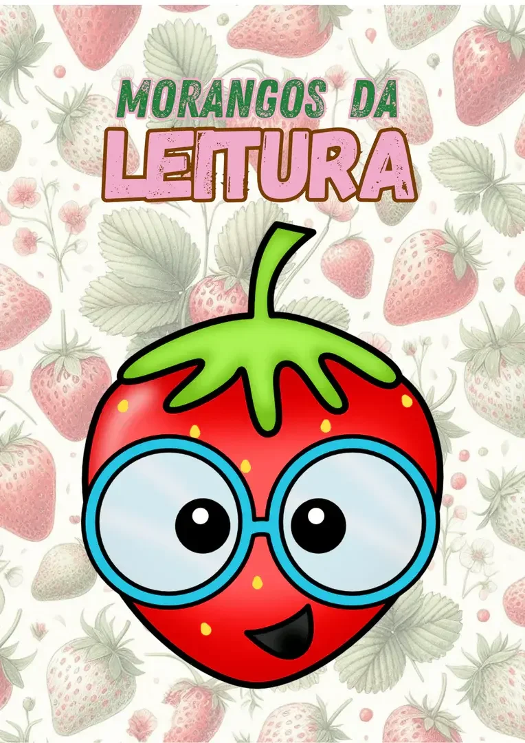fichas de leitura em forma de morango pdf para imprimir — capa do material
