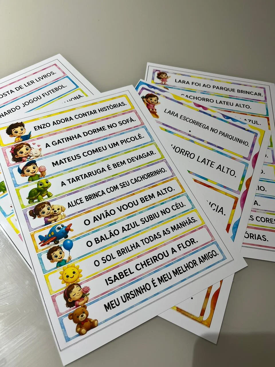 Fichas de Leitura – Frases Simples e Ilustradas para Alfabetização — amostra 1: FICHAS DE LEITURA 📚✨ Fichas de Leitura – Frases Simples e Ilustradas para Alfabetização — amostra 1: FICHAS DE LEITURA 📚✨