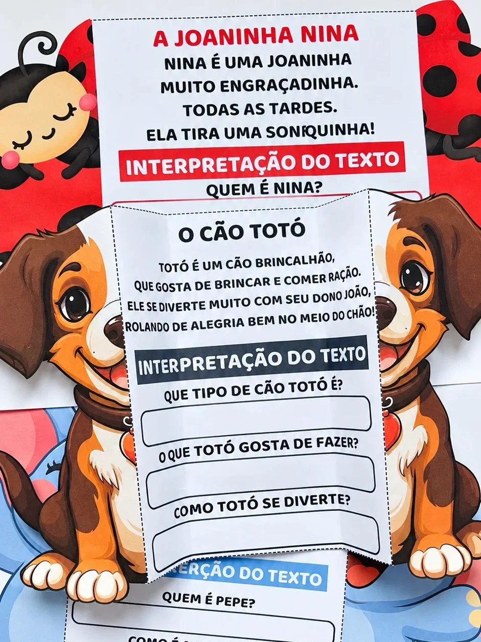 Fichas de Leitura Interativas - Alfabetização e Ensino Fundamental — Alfabetização para Educação Infantil: Fichas…