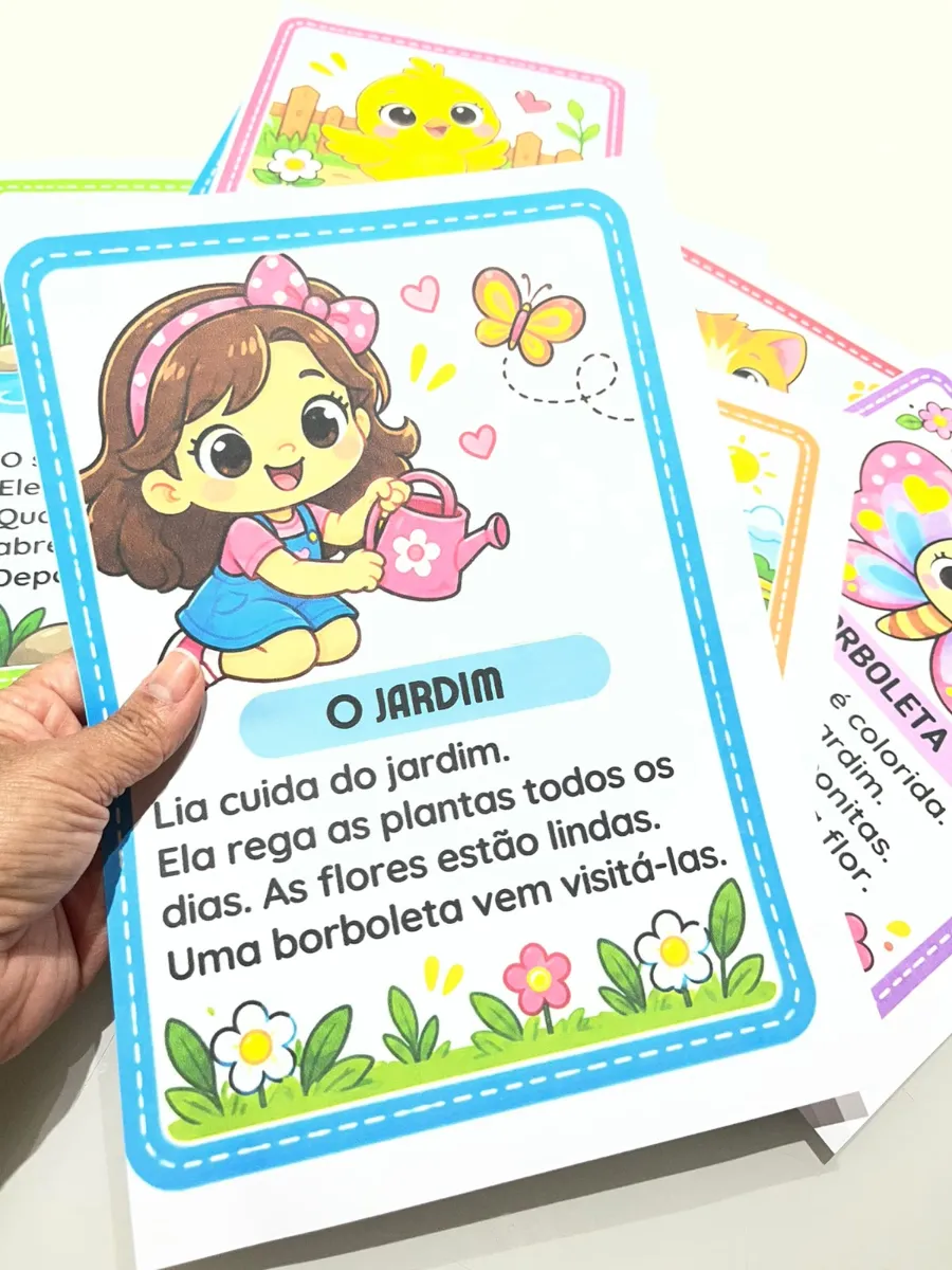 Fichas de Leitura - Pequenos Textos: Alfabetização — amostra 5: Com as Fichas de Leitura — Mini Textos, você prepara…