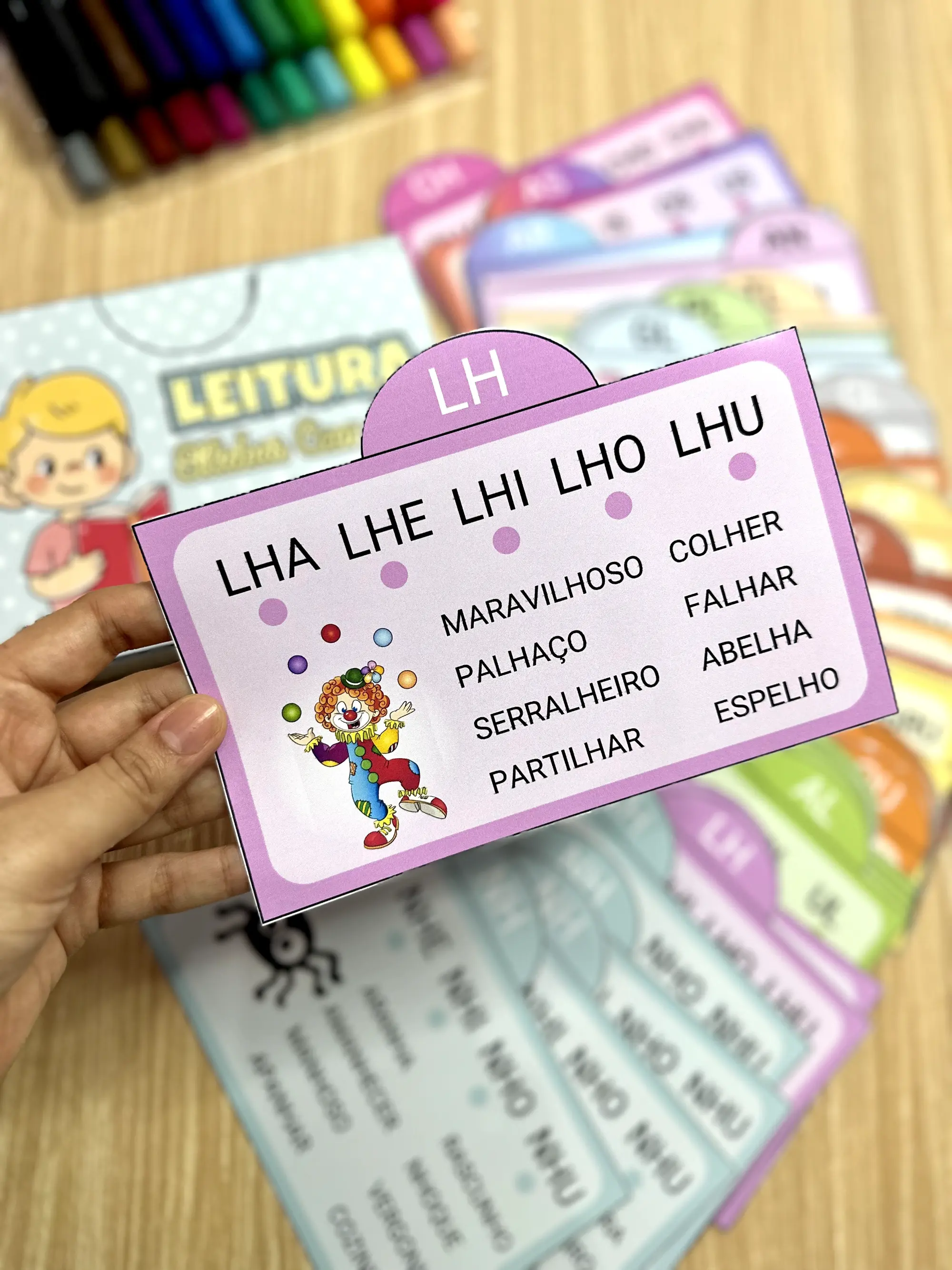 Fichas de Leitura Sílabas complexas em PDF — amostra 2: com as famílias silábicas complexas, para estimular a leitura