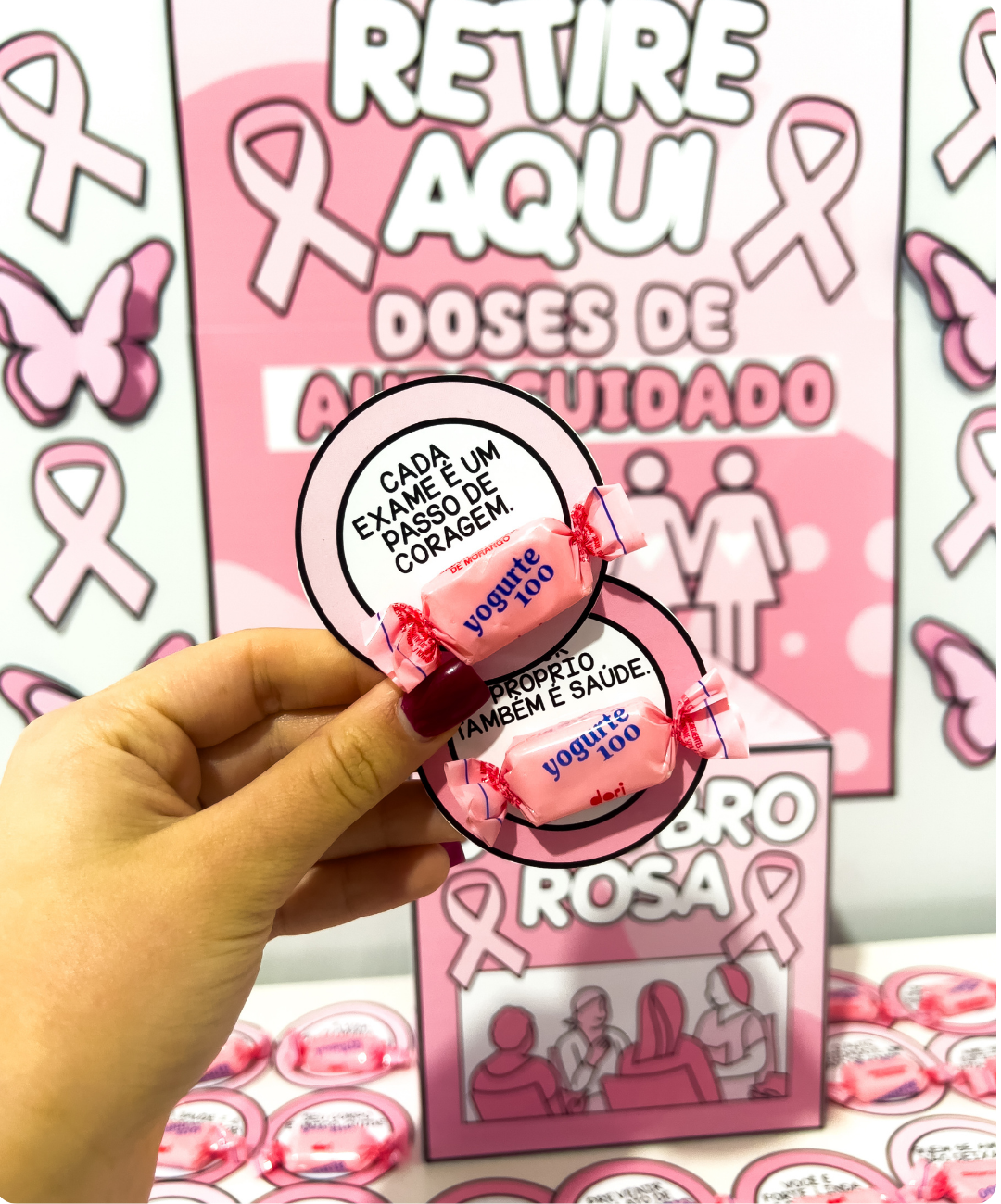 Fichas de Outubro Rosa para imprimir — amostra 2: Como preparar e aplicar