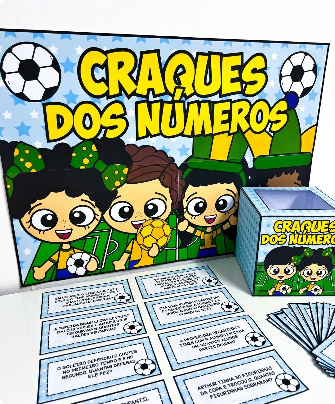 Fichas de problemas matemáticos para imprimir — anos iniciais — capa do material
