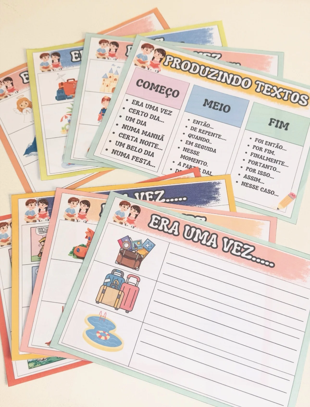 Fichas de produção de texto — amostra 4: *Fichas de produção de texto* Alunos com dificuldade na produção de texto