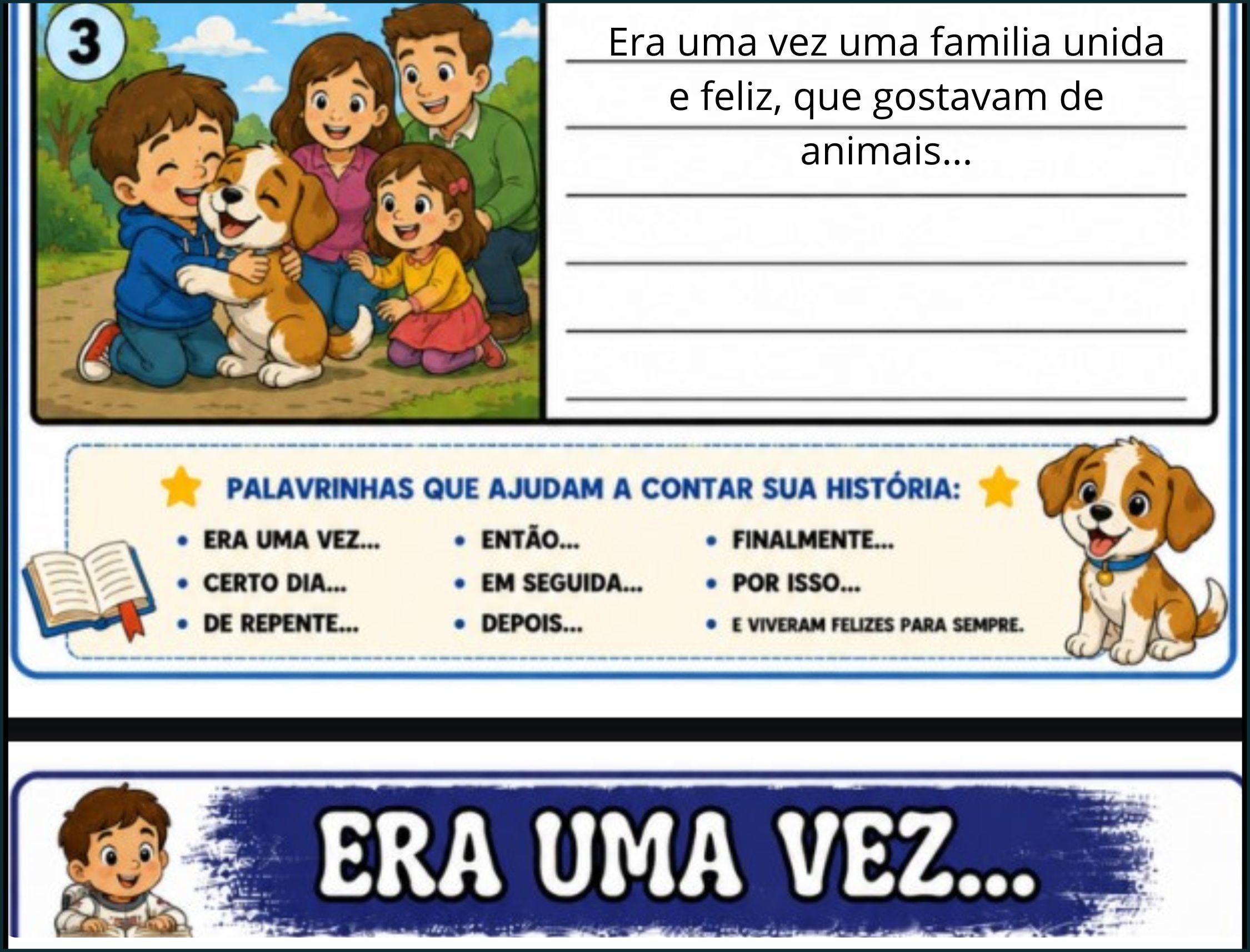 Fichas de produção textual - era uma vez – PDF para Imprimir | Anos Iniciais — amostra 2: Sobre o FICHAS DE PRODUÇÃO…