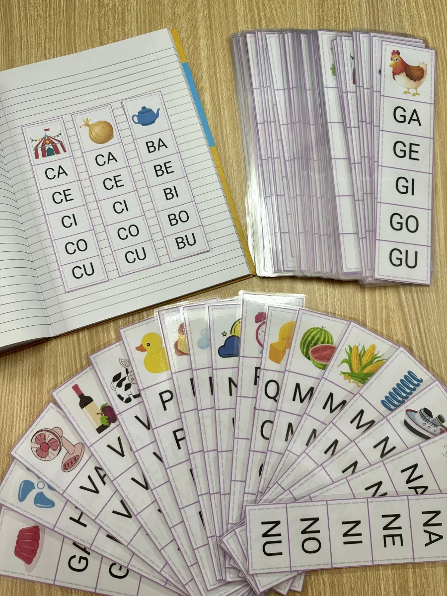 Fichas de Sílaba Inicial para Alfabetização – Consciência Silábica e Leitura — amostra 1: Recurso pedagógico para trabalhar…