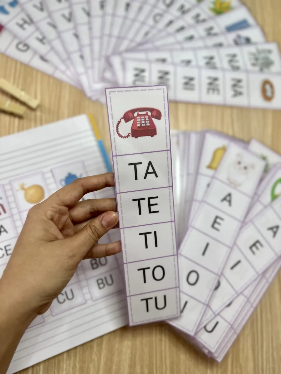 Fichas de Sílaba Inicial para Alfabetização – Consciência Silábica e Leitura — amostra 2: Recurso pedagógico para trabalhar…
