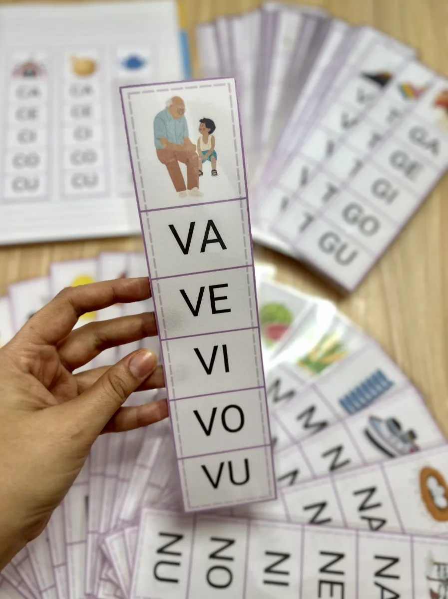Fichas de Sílaba Inicial para Alfabetização – Consciência Silábica e Leitura — amostra 4: Recurso pedagógico para trabalhar…