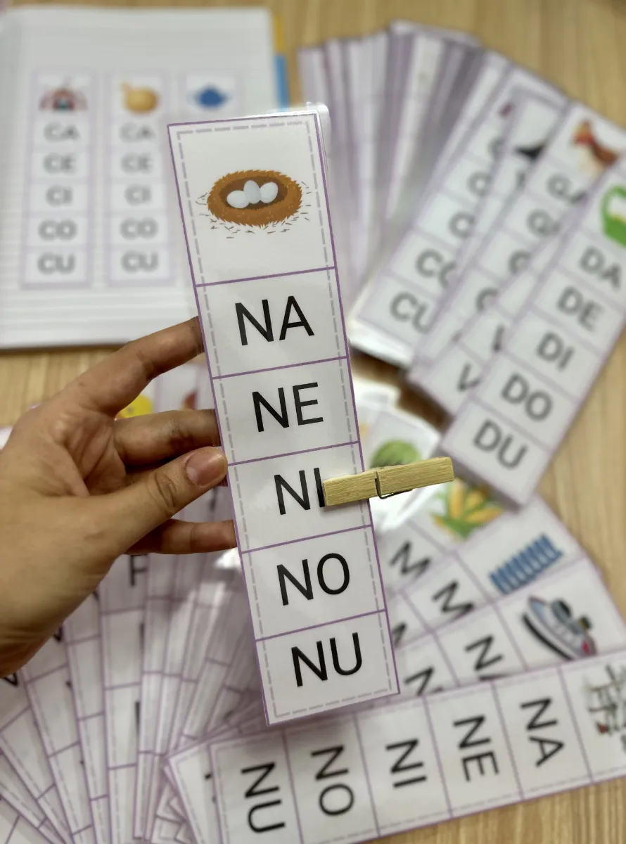 Fichas de Sílaba Inicial para Alfabetização – Consciência Silábica e Leitura — amostra 6: Recurso pedagógico para trabalhar…