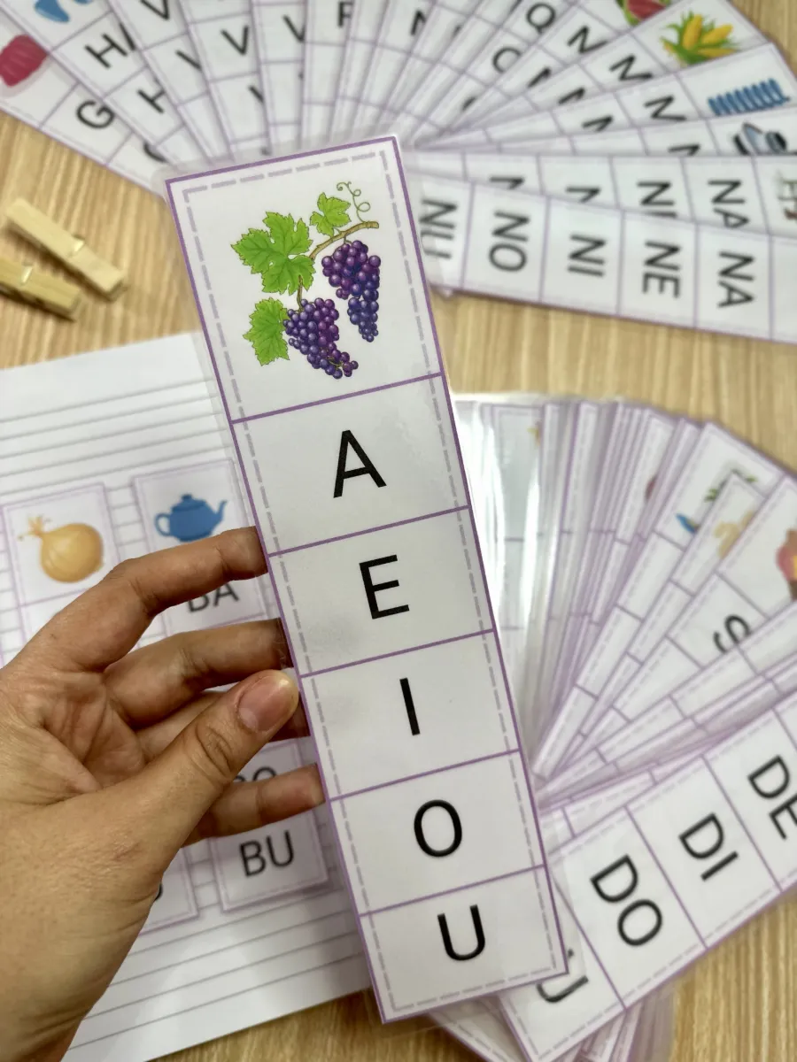 Fichas de Sílaba Inicial para Alfabetização – Consciência Silábica e Leitura — amostra 7: Recurso pedagógico para trabalhar…