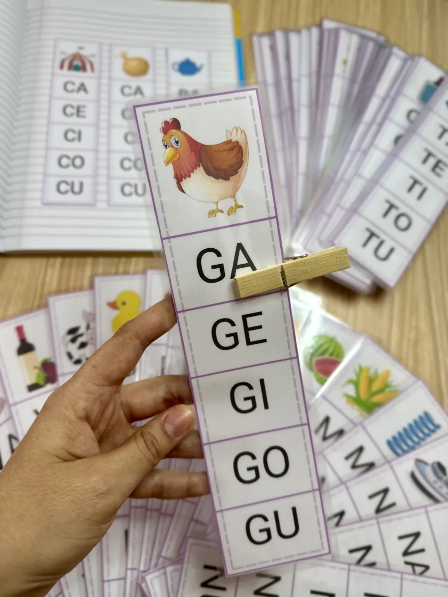 Fichas de Sílaba Inicial para Alfabetização – Consciência Silábica e Leitura — Atividades para 1º ano: Recurso pedagógico…