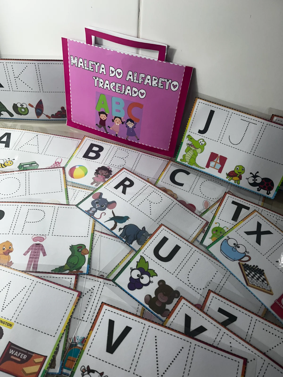Fichas do Alfabeto Tracejado | Alfabetização — amostra 2: Sobre o Fichas do Alfabeto Tracejado