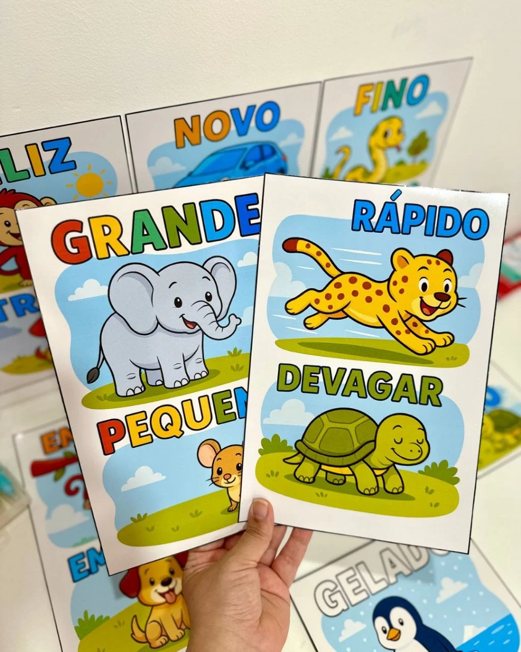 Fichas Ilustradas de Conceitos para Educação Infantil — amostra 4: As Fichas Ilustradas para Trabalhar Conceitos na…