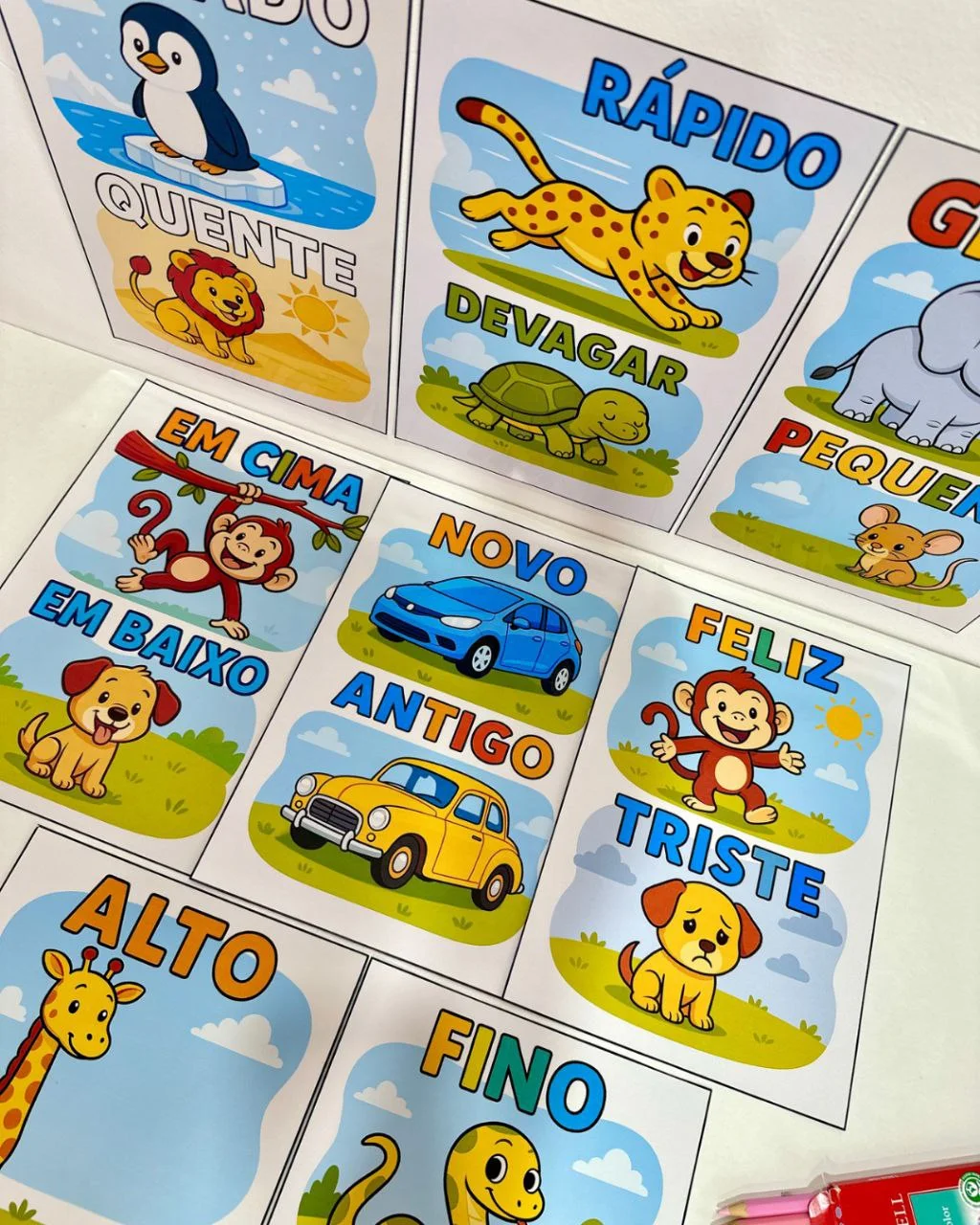 Fichas Ilustradas de Conceitos para Educação Infantil — Atividades para Educação Infantil: As Fichas Ilustradas para…