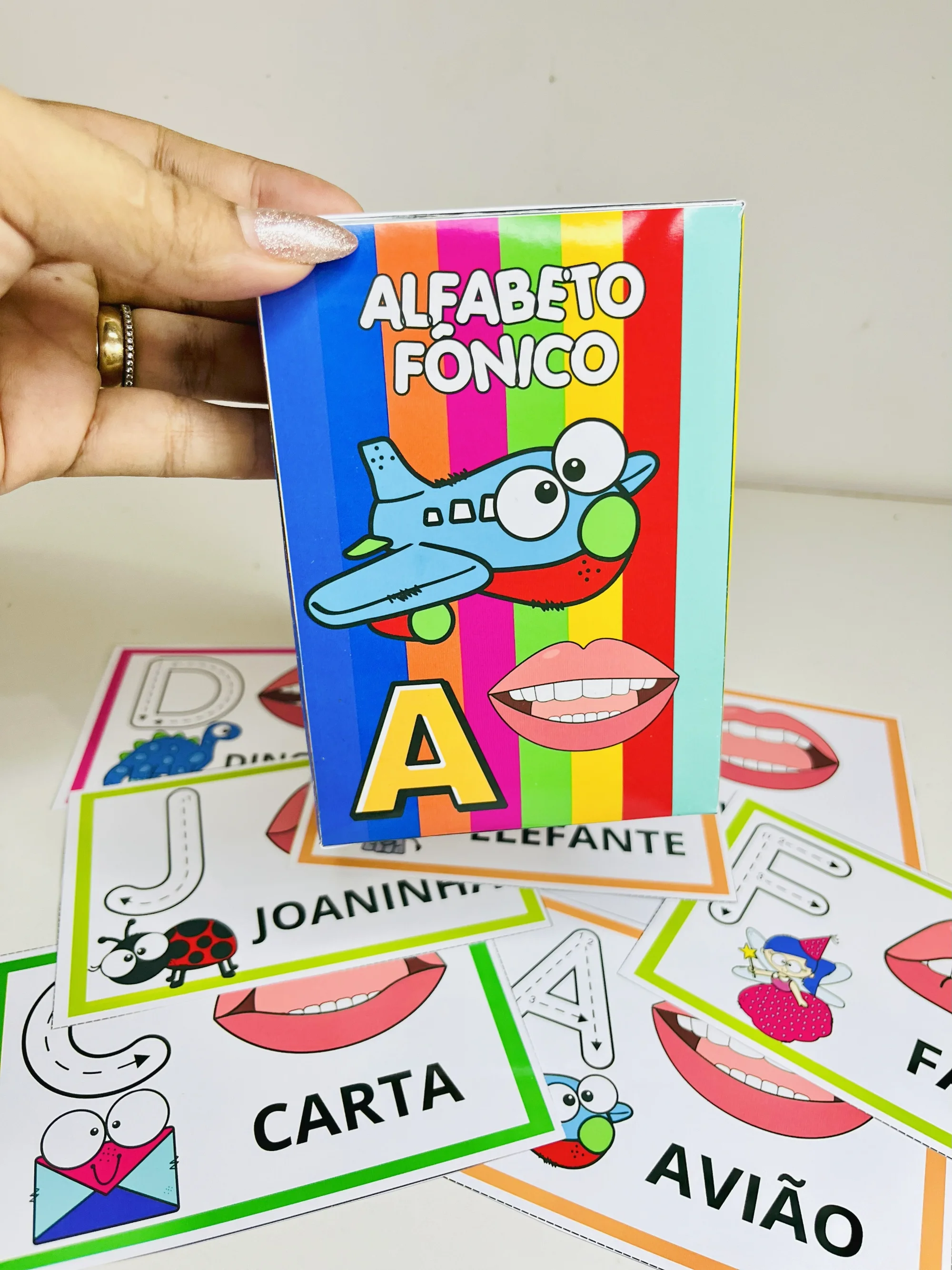 Fichas para trabalhar alfabeto fônico educação infantil — amostra 6: Esse método permite que a criança compreenda que…
