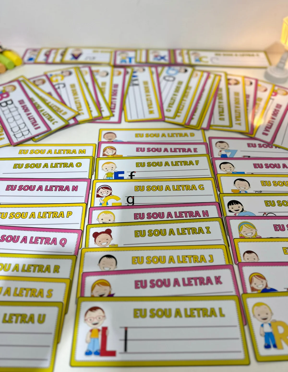 Fichas para treino do Traçado das letras — amostra 3: Fichas para treino do Traçado das letras do Alfabeto, para ser…