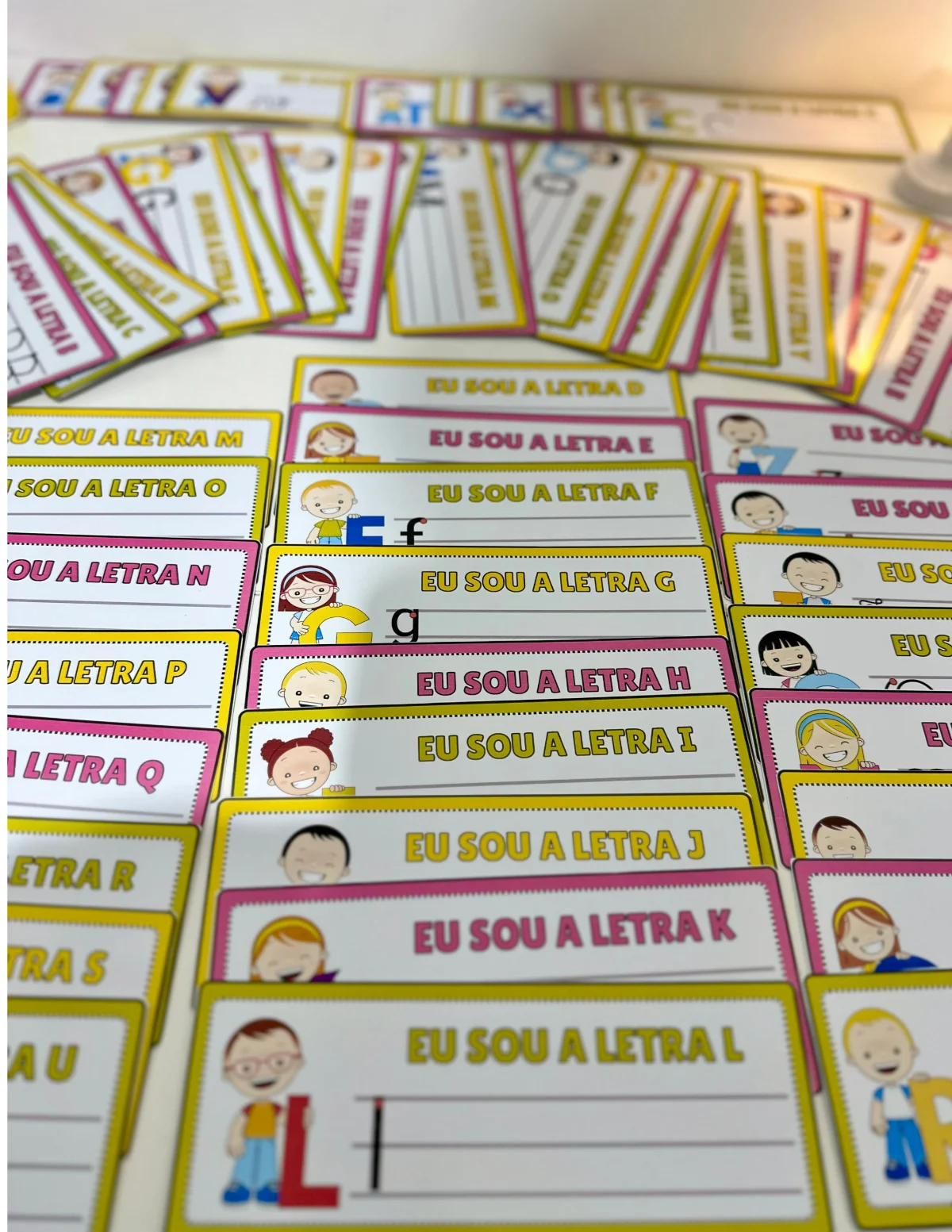 Fichas para treino do Traçado das letras — amostra 5: Fichas para treino do Traçado das letras do Alfabeto, para ser…