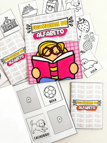 Figurinhas do Alfabeto: Álbum para Alfabetização — amostra 1: O que está incluso