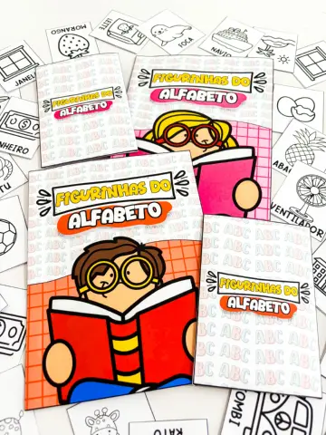 Figurinhas do Alfabeto: Álbum para Alfabetização — capa do material