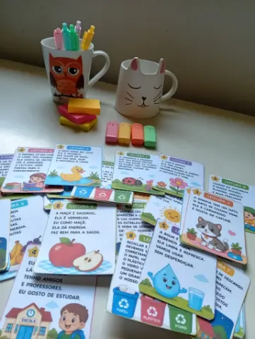 Flashcards para leitura em imprensa maiúscula – 88 textos — amostra 1: O que é