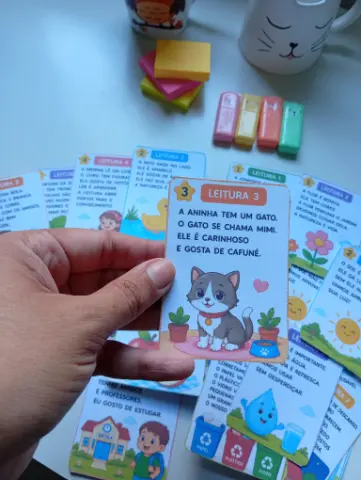 Flashcards para leitura em imprensa maiúscula – 88 textos — amostra 4: Para quem é indicado