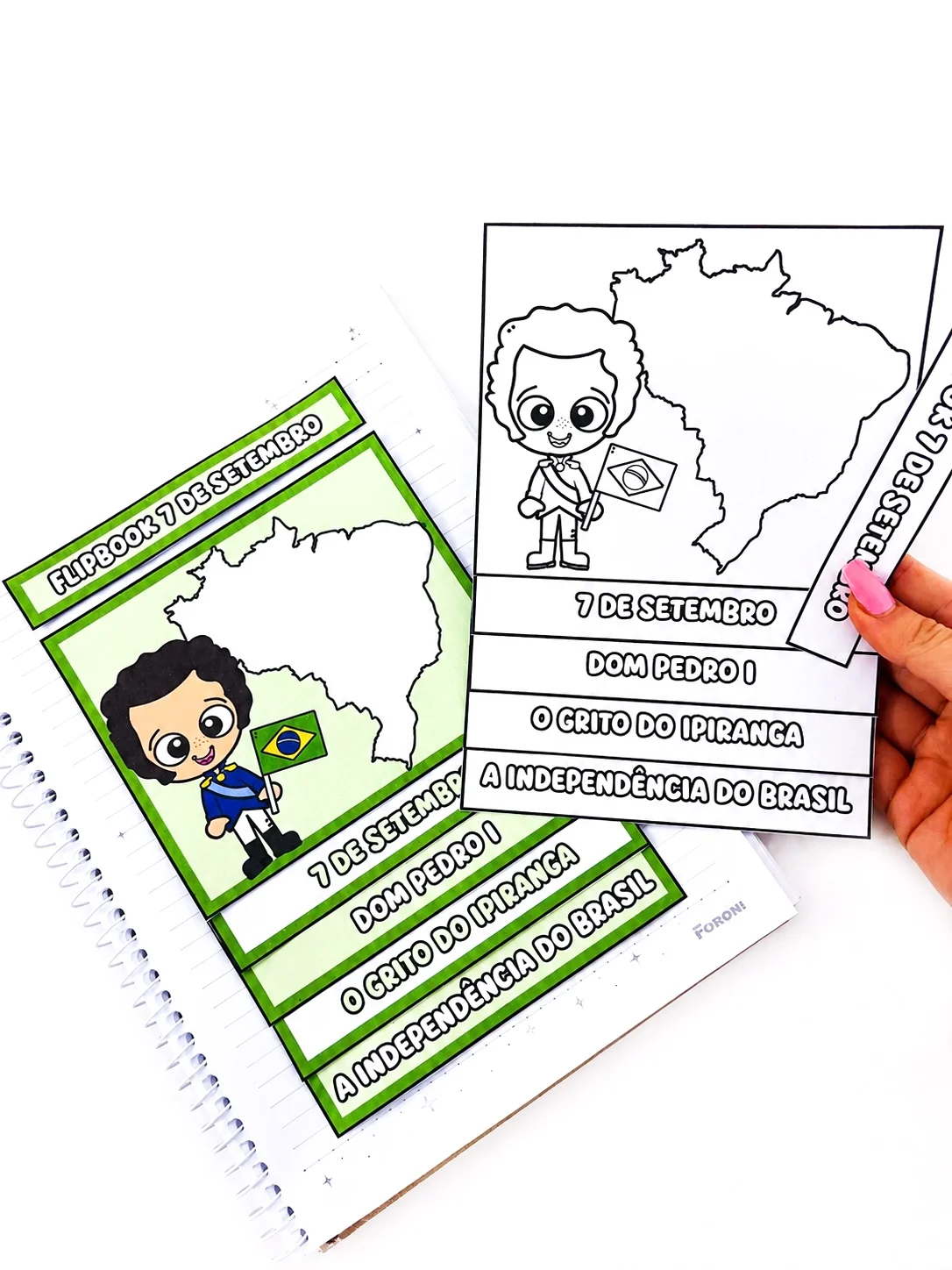 Flipbook 7 de Setembro | Independência do Brasil para Imprimir — amostra 4: Uma proposta lúdica, interativa e visual para…